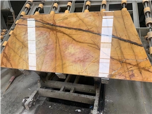 giallo siena marble french pattern kitchen tile bath floor 